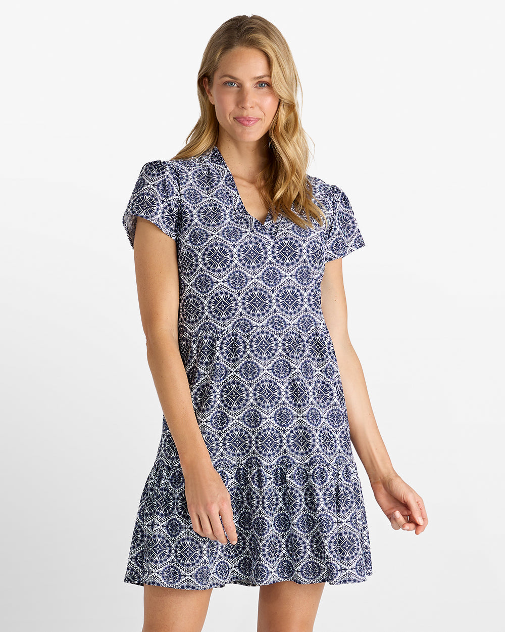 blue ginger dress Jude Connally Color:Light Heather Grey