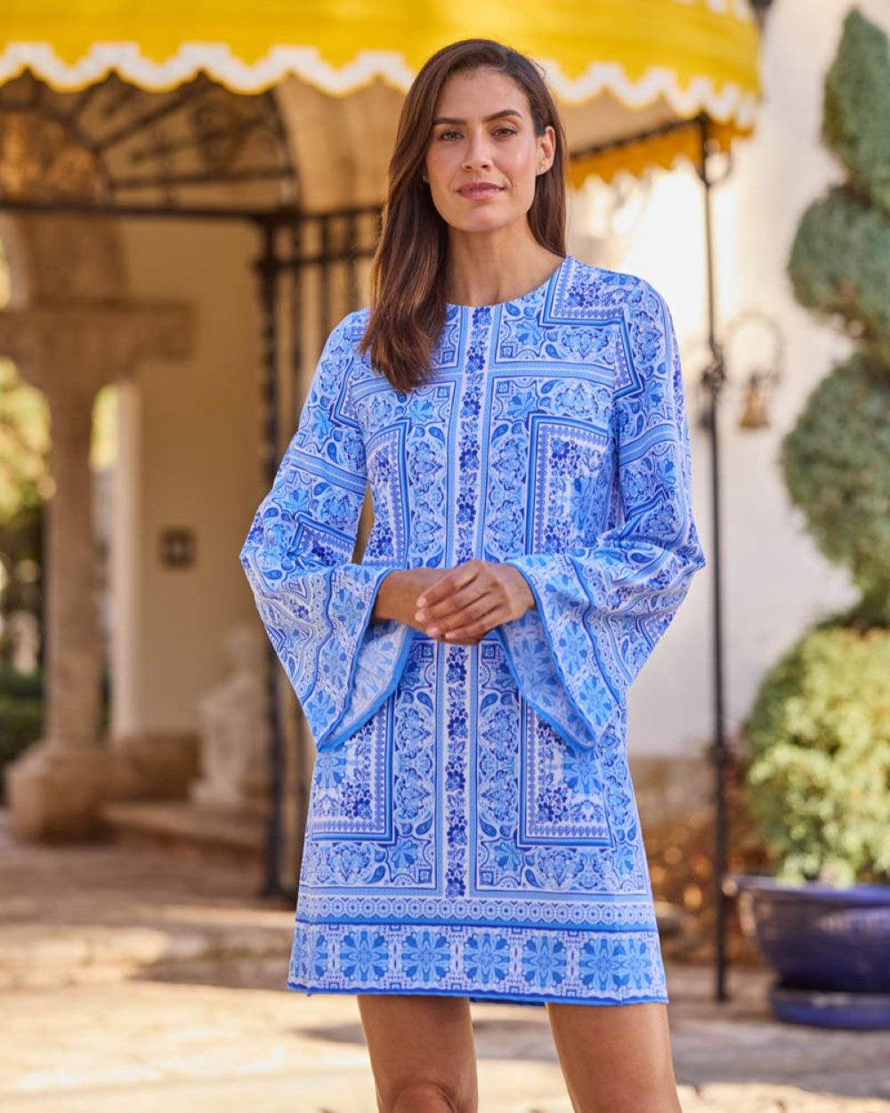 Renata Dress Jude Cloth in Palace Tapestry Peri| Jude Connally XL / Palace Tapestry Peri Renata Dress Jude Cloth in Palace Tapestry Peri| Jude Connally XL / Palace Tapestry Peri