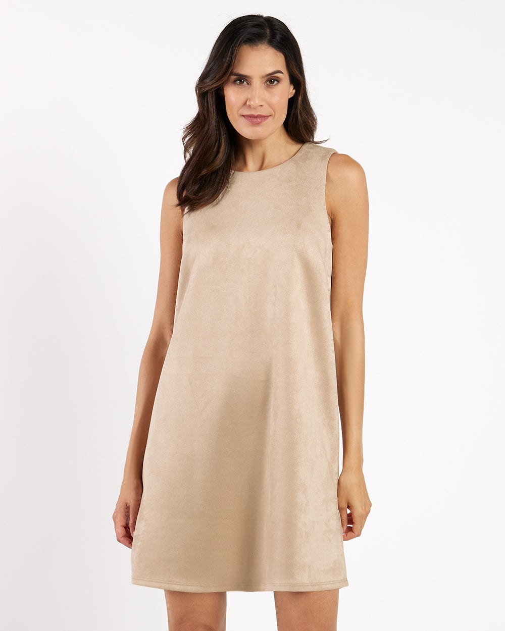 Holly Dress Faux Suede in Camel| Jude Connally XL / Camel