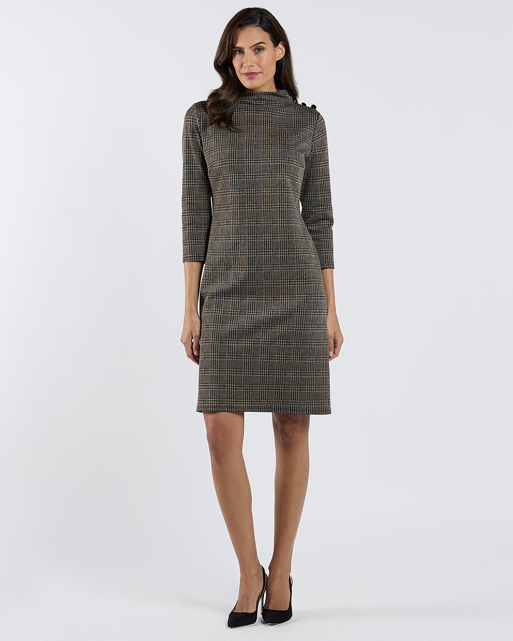 Gertie Dress - Textured Plaid