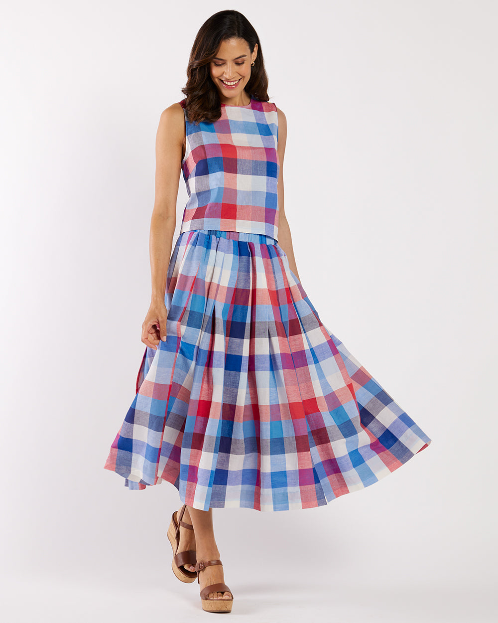 Meredith Skirt - Stretch Linen