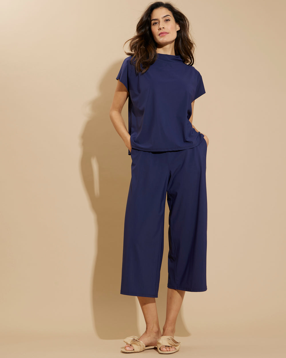 TILLIE DRAPE TOP - PLUM