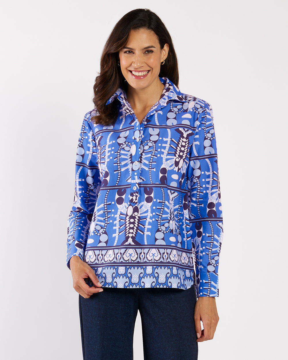 Pru Top - Stretch Poplin