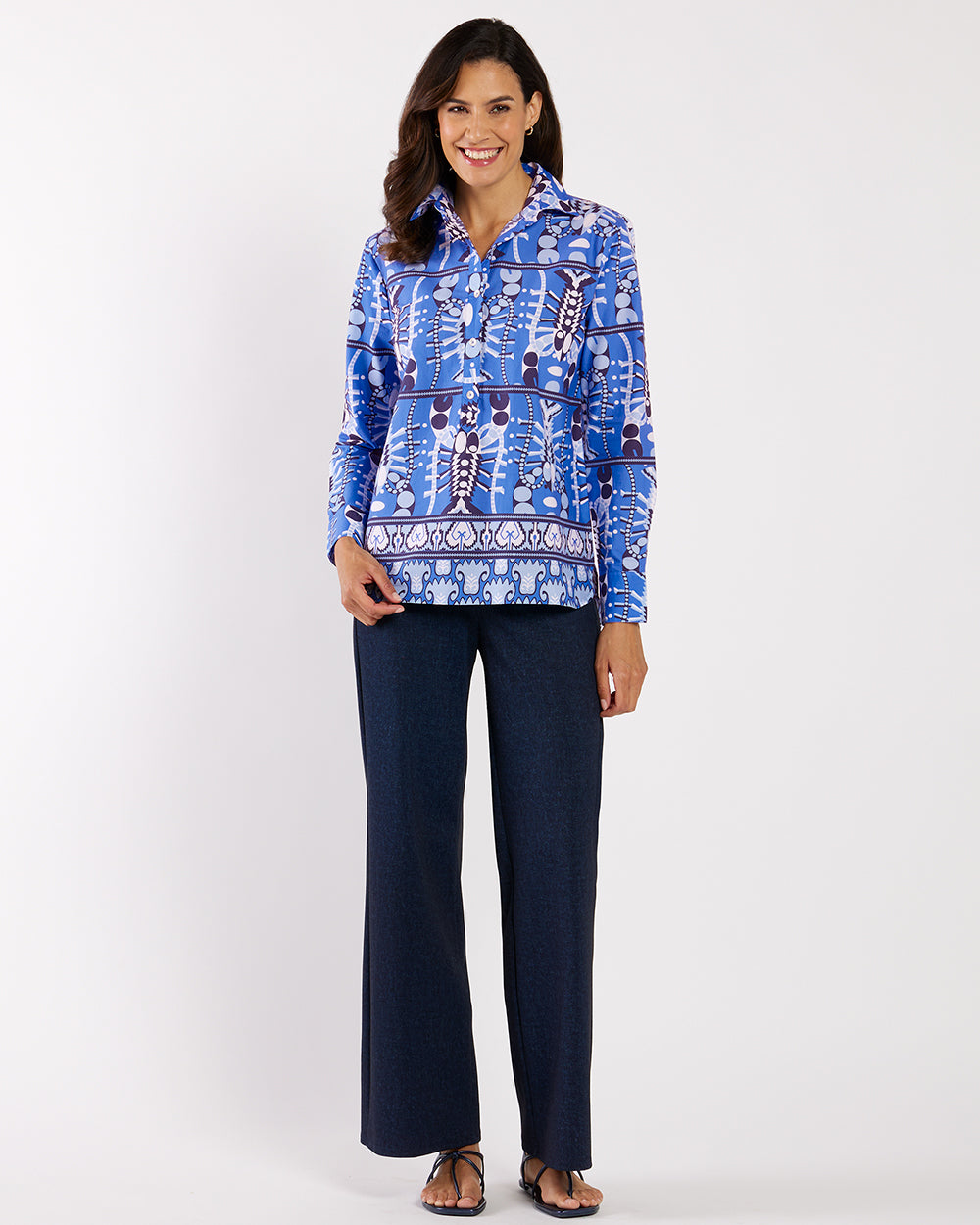 Pru Top - Stretch Poplin