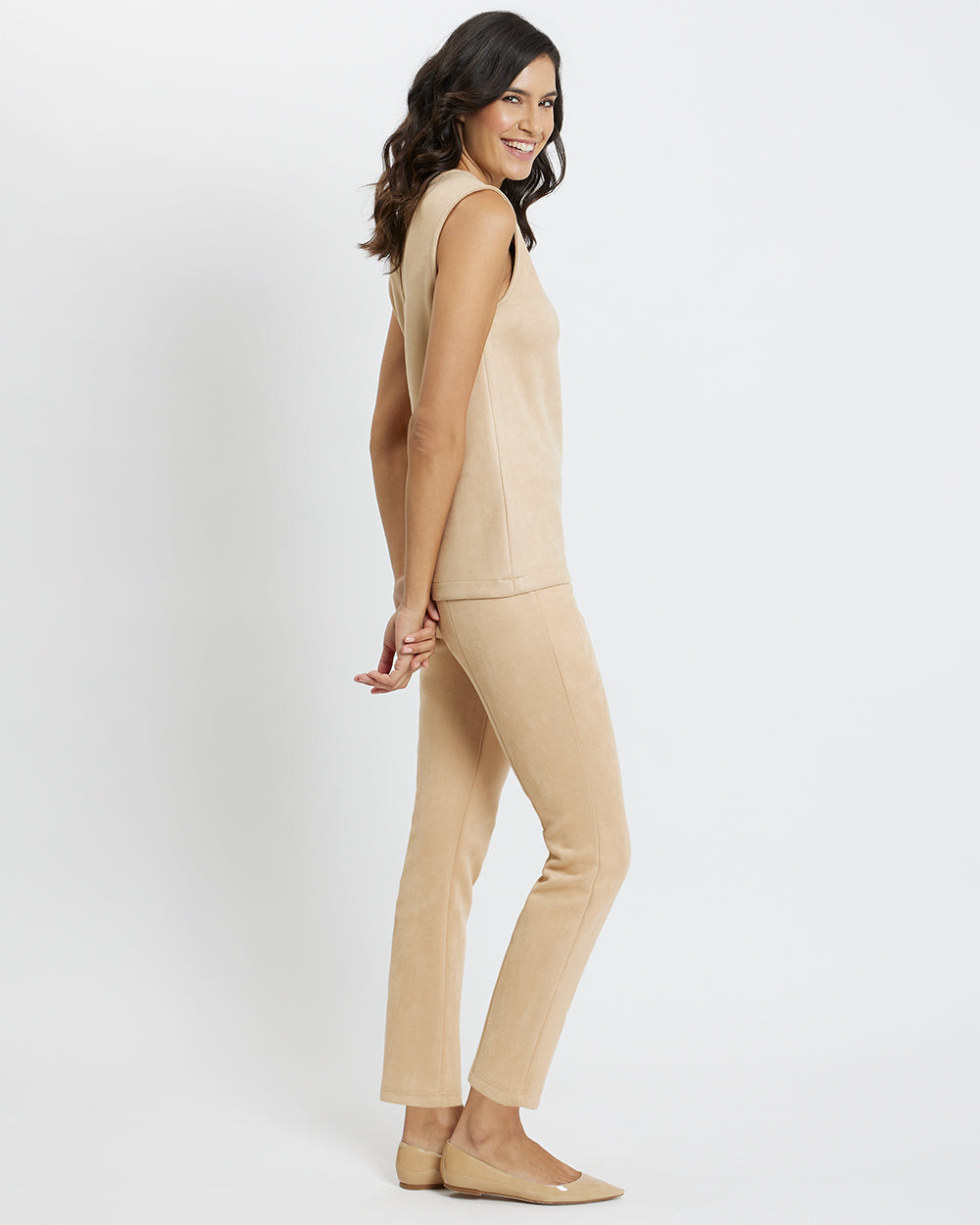 Briana Top - Faux Suede