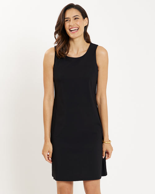 best black shift dress Beth 6/8 Large COLLECTION:WK172025REPEAT Orange & Black Striped Color:Cinder Melange