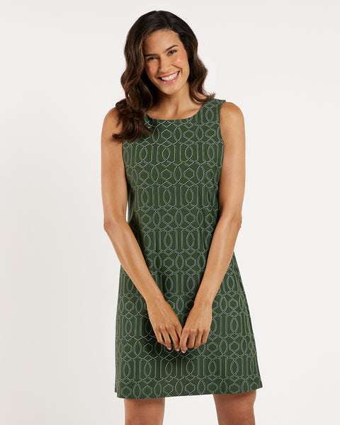 Beth Dress Jude Cloth in Garden Gate Loden| Jude Connally