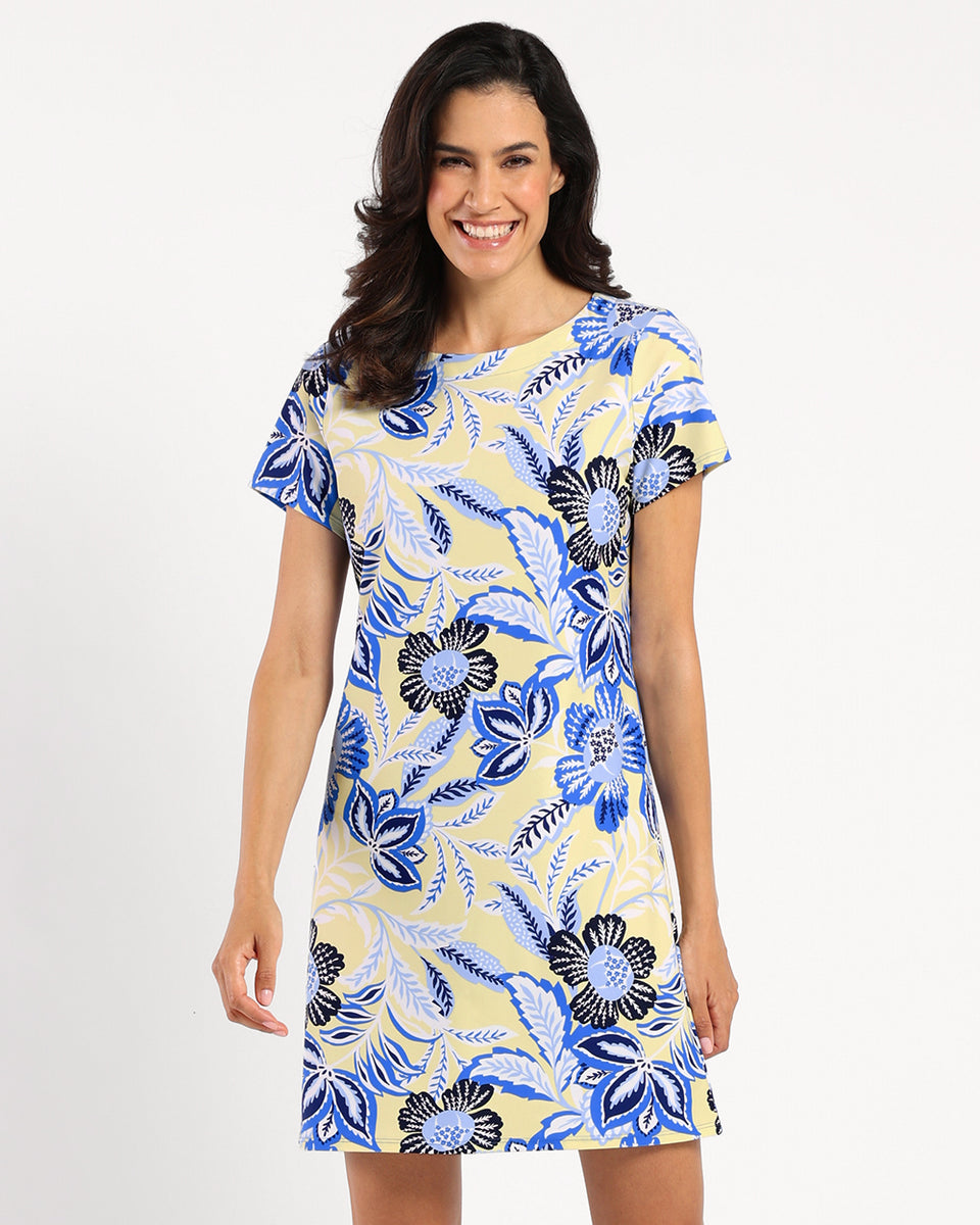 Ella Dress Jude Cloth in Blooming Botanics Butter| Jude Connally
