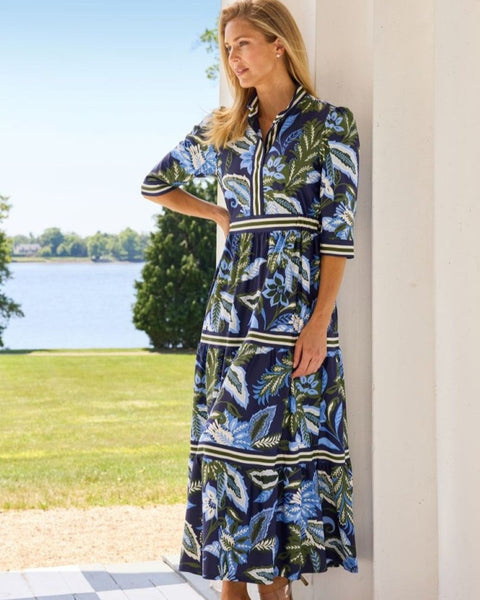 Candy Dress Jude Cloth in Falling Floral Navy| Jude Connally