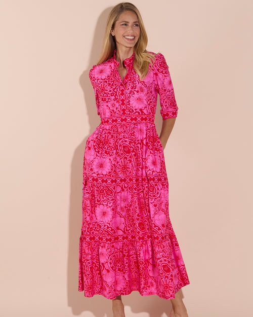 Candy Dress Jude Cloth in Painted Paisley Red| Jude Connally Candy Dress Jude Cloth in Painted Paisley Red| Jude Connally
