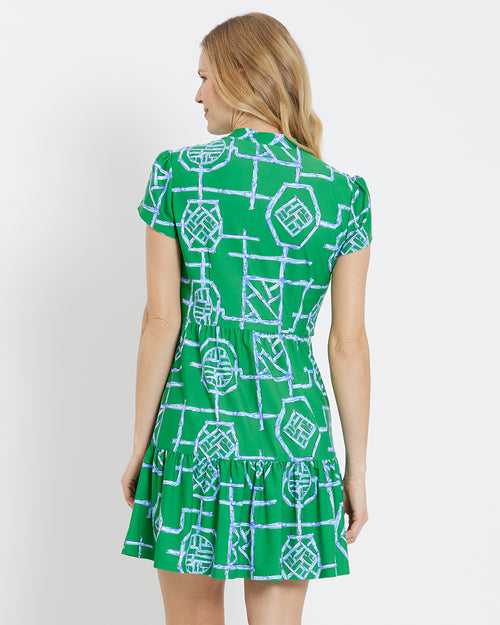 Ginger Dress Jude Cloth in Bamboo Lattice Shamrock