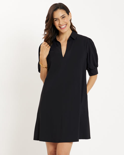 black lightweight dress Emerson Size:3XLT with a mock neck Night Dresses Elegant Fishtail Little Black