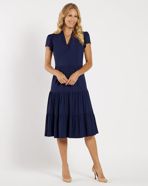 Jude Connally | Libby Dress -Lightweight Jude Cloth- Navy | S Jude Connally | Libby Dress -Lightweight Jude Cloth- Navy | S