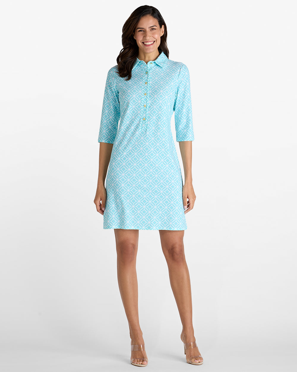 light blue jersey dress Sherri Hill