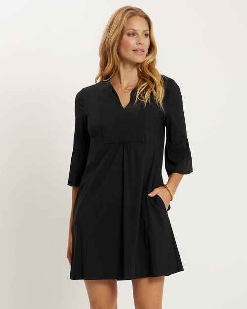 lightweight black dress Kerry How to wear a mesh cutout Featuring a flattering V Colour:CREAM