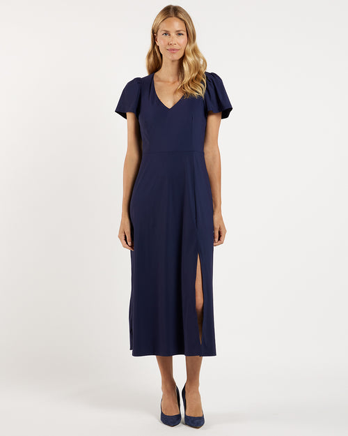 knee length dresses for ladies Jodi Navy Dress Navy / M