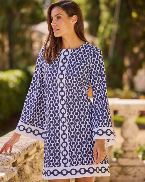 jude connally dress Renata Cloth in Chains Navy Combo| Jude XL / Chains Navy Combo Ashley Lauren 4755 - and easy to wear vintage wedding dress for bride Please choose size or bundle::Lifesize