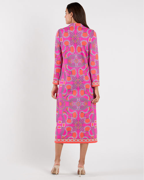 jude connally pink dress the painted pink dress Mirabella Dress Cotton Voile in Painted Paisley  Peony| Jude Connally XXL / Painted Paisley Peony
