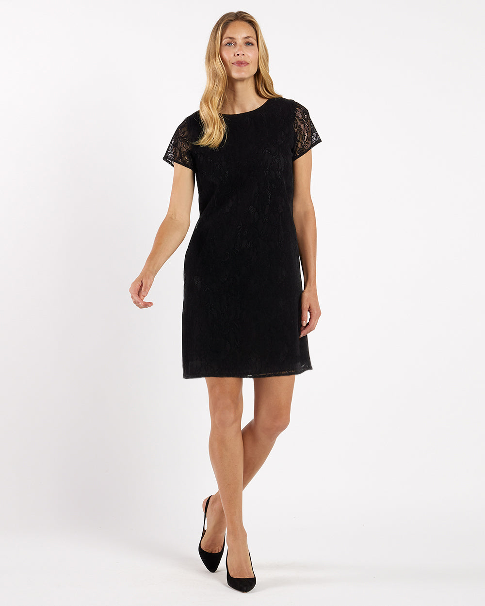 Ella Dress - Flocked Lace