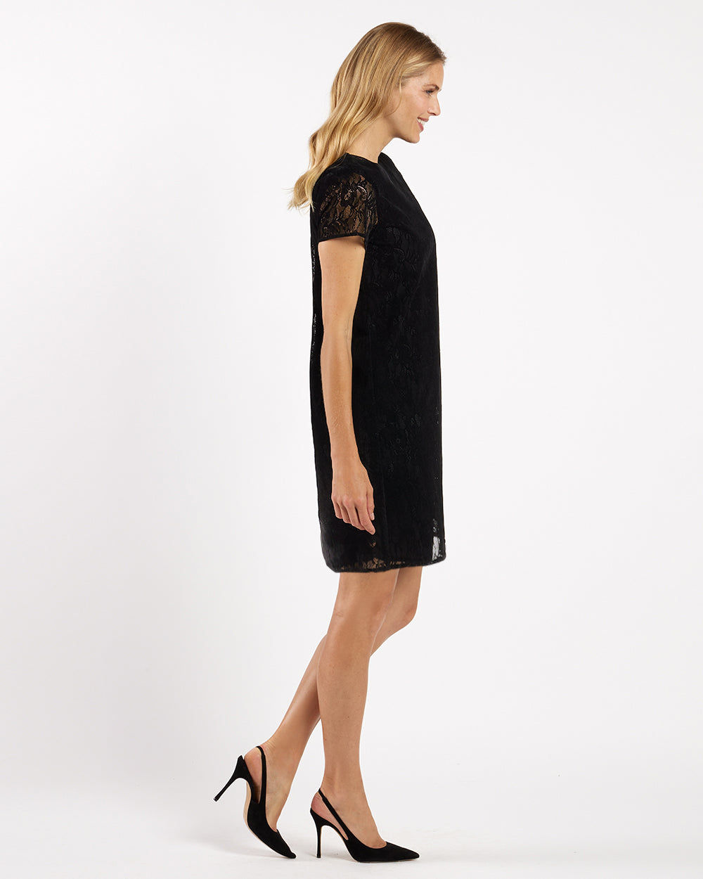 Ella Dress - Flocked Lace