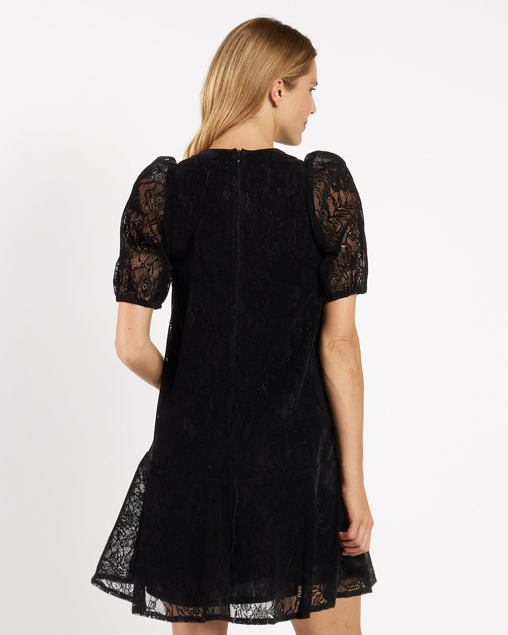 Harper Dress - Flocked Lace