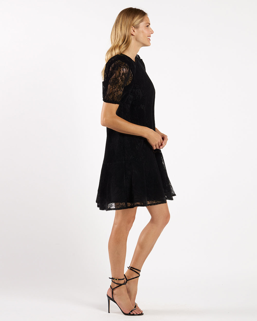 Harper Dress - Flocked Lace