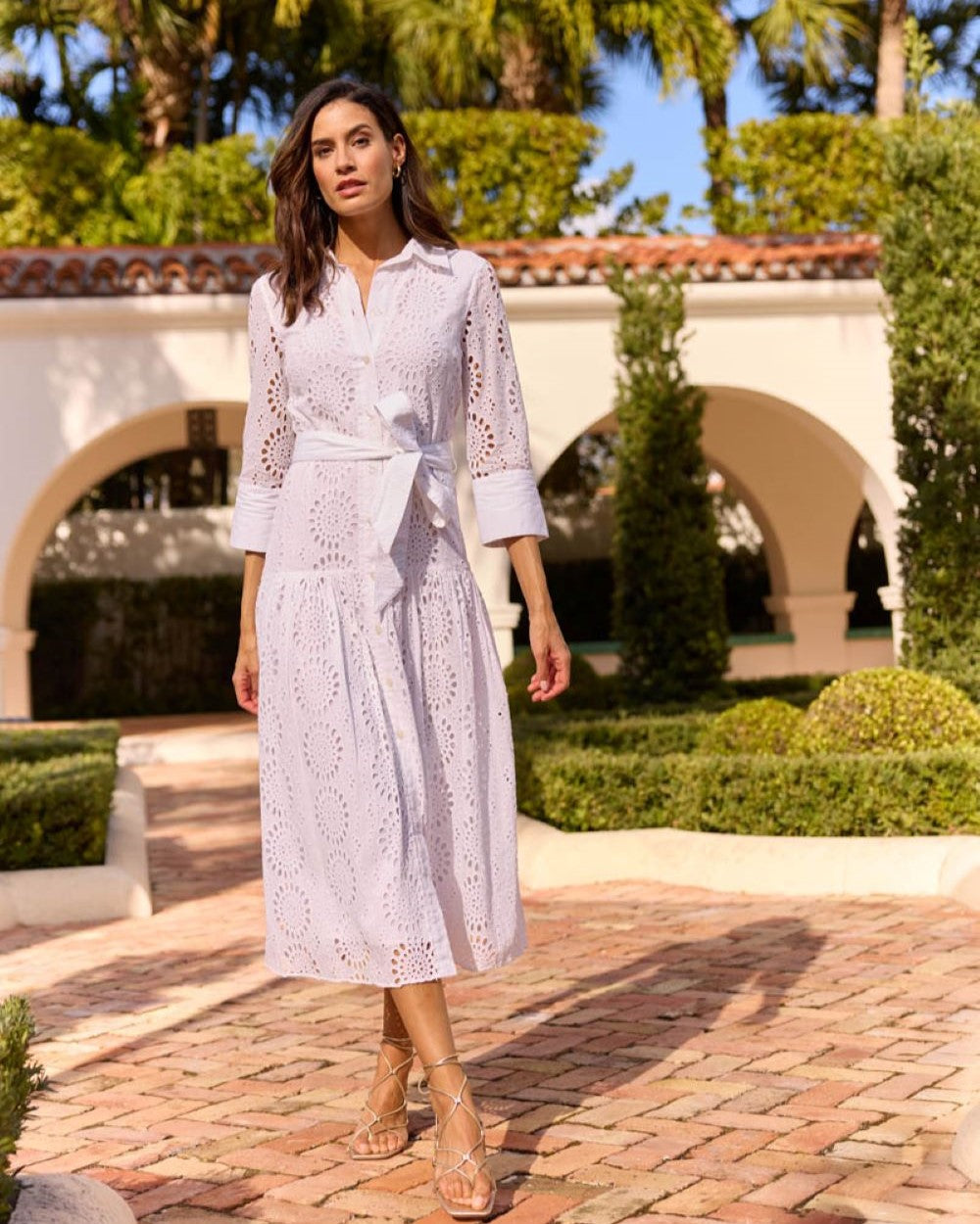 Sutton Dress - Cotton Eyelet