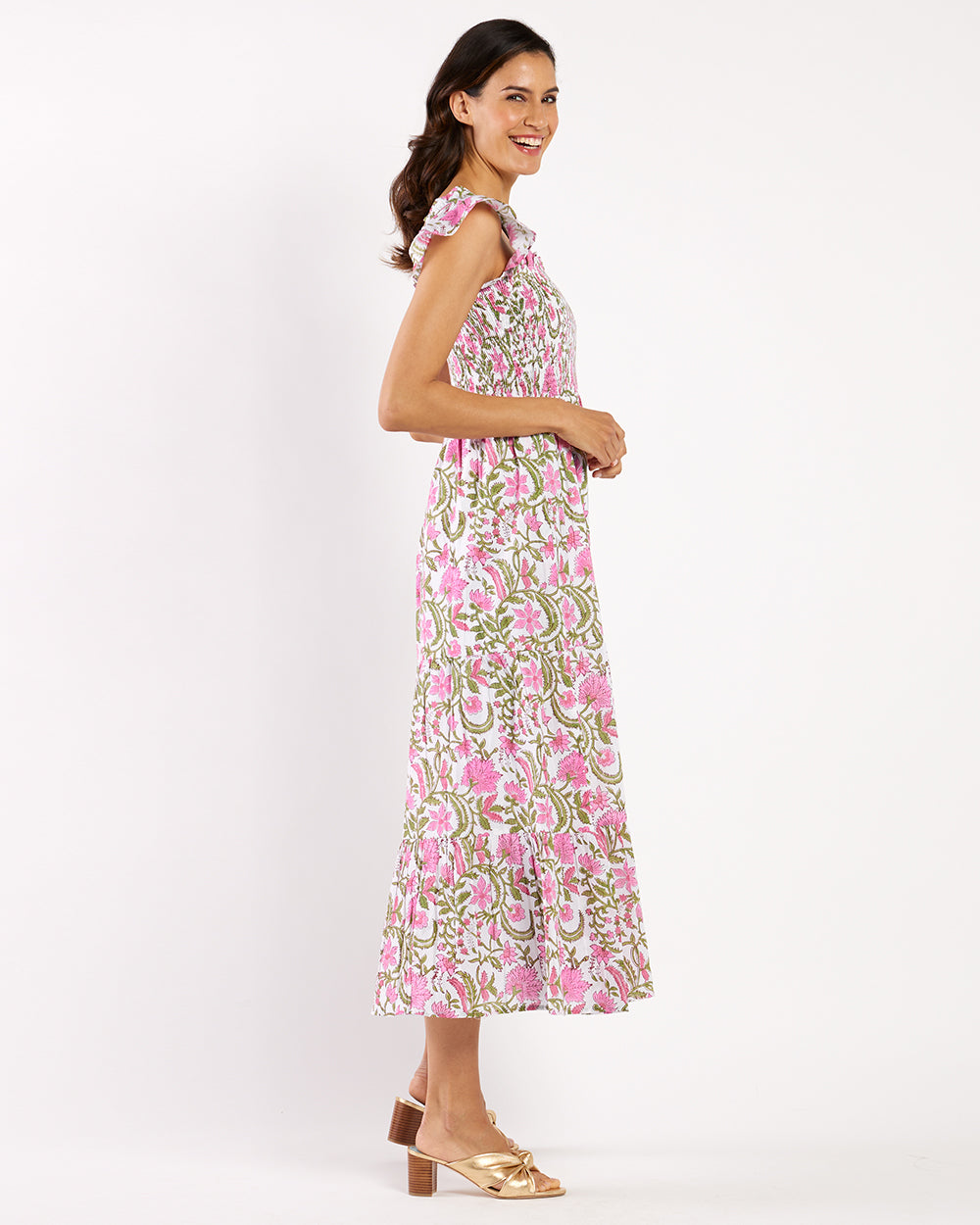 【SWIMCITY】Peony flower dress 107655_PBW_Peony_PinkBotanical