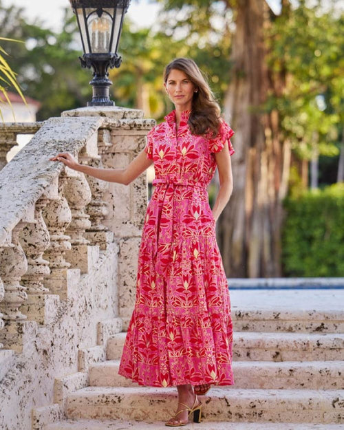 Jude Connally Mirabella Dress - Imperial Garden Peony Gold Small Jude Connally Mirabella Dress - Imperial Garden Peony Gold Small