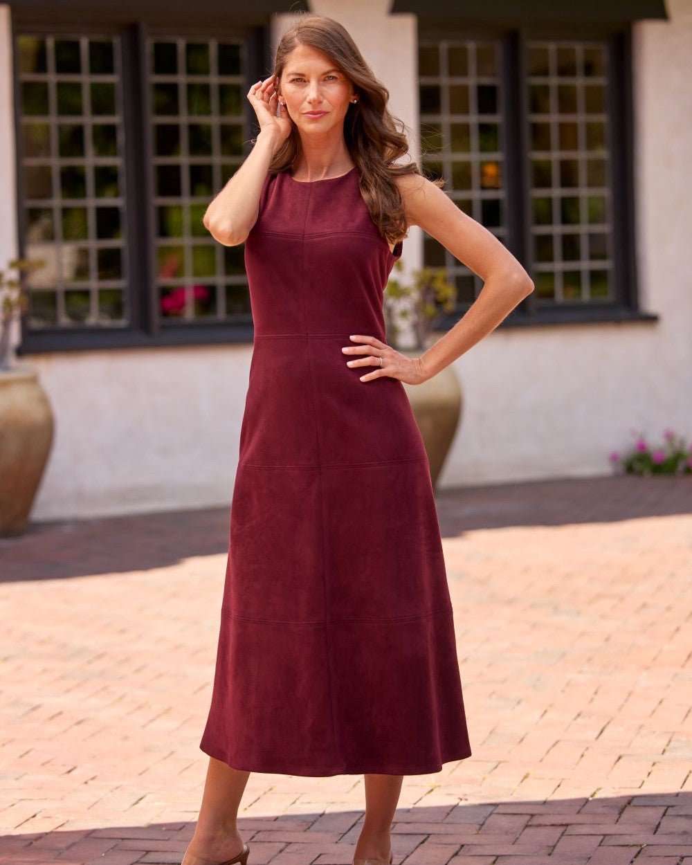 Blake Dress - Faux Suede