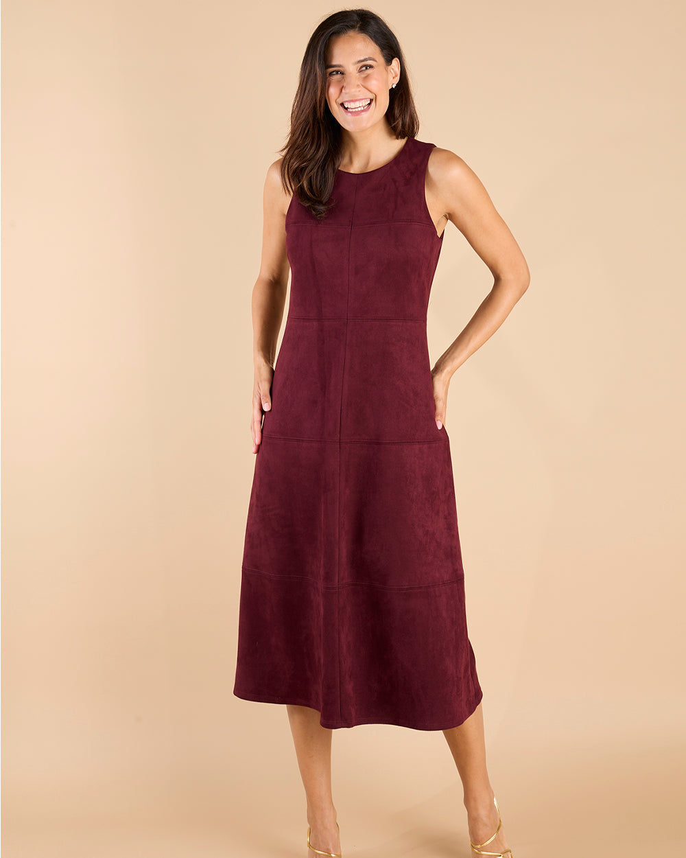 Blake Dress - Faux Suede