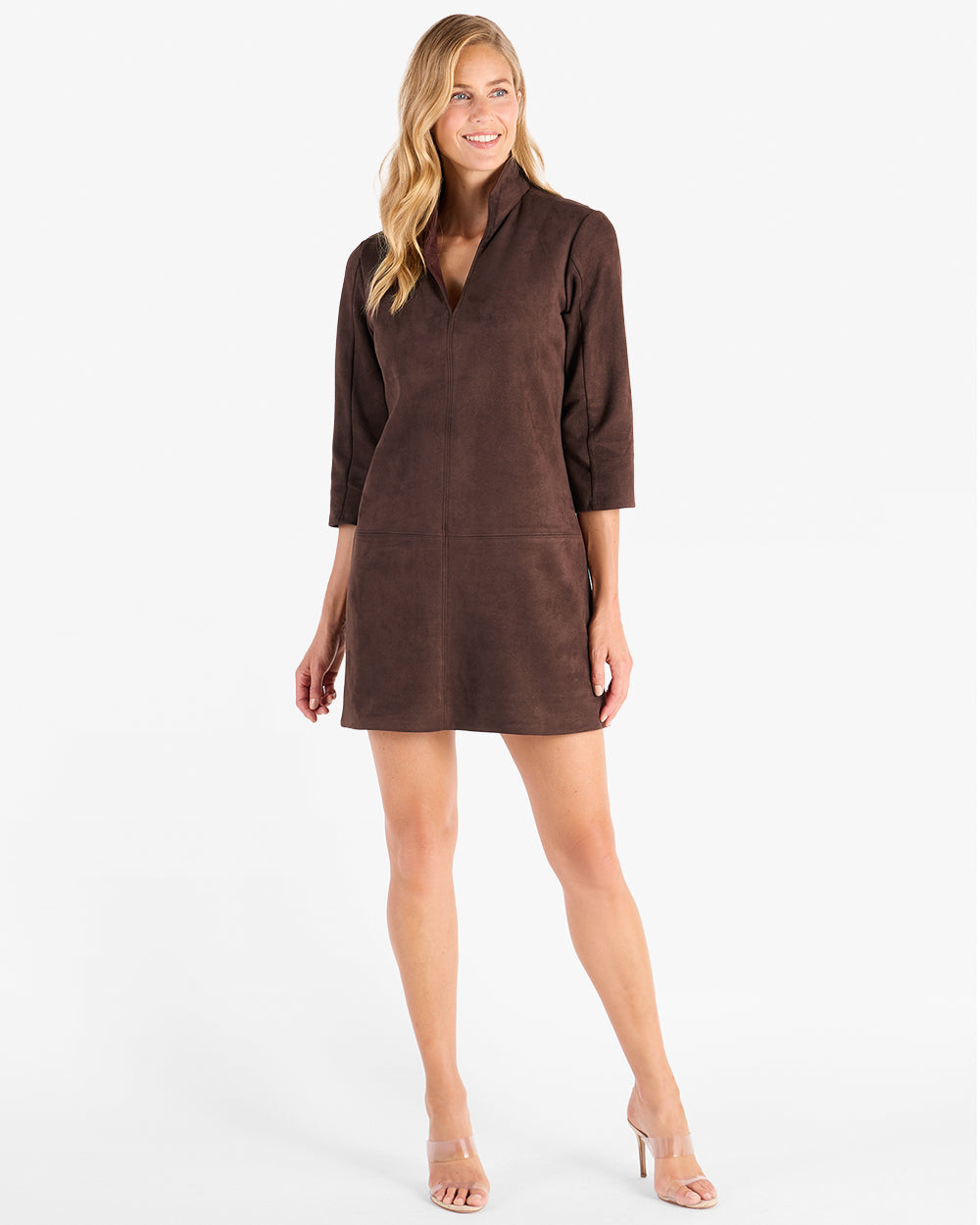Callie Dress - Faux Suede