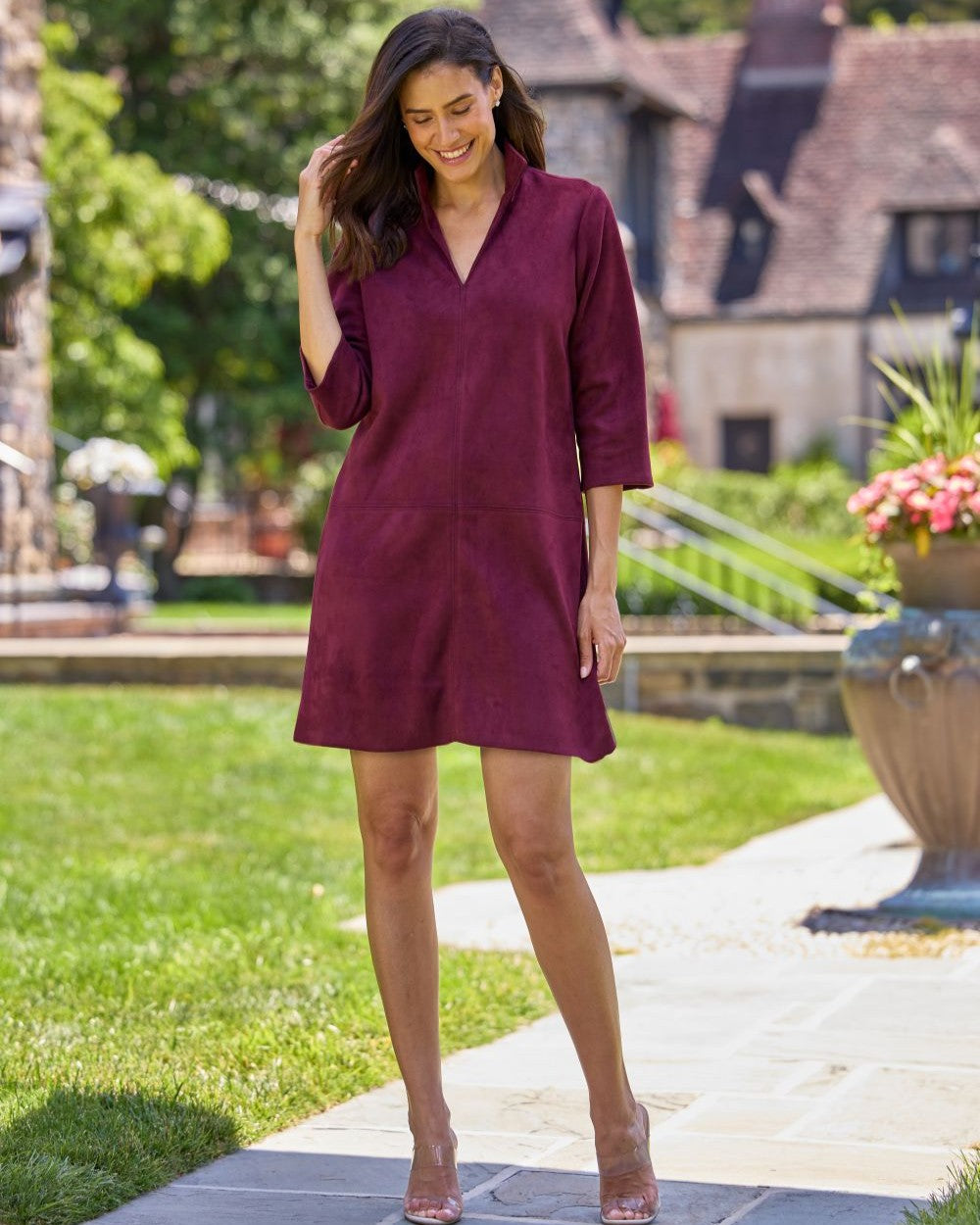 Callie Dress - Faux Suede