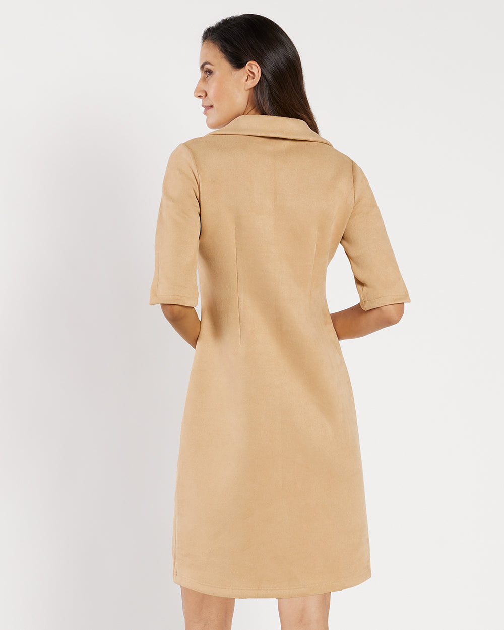 Michelle Dress - Faux Suede