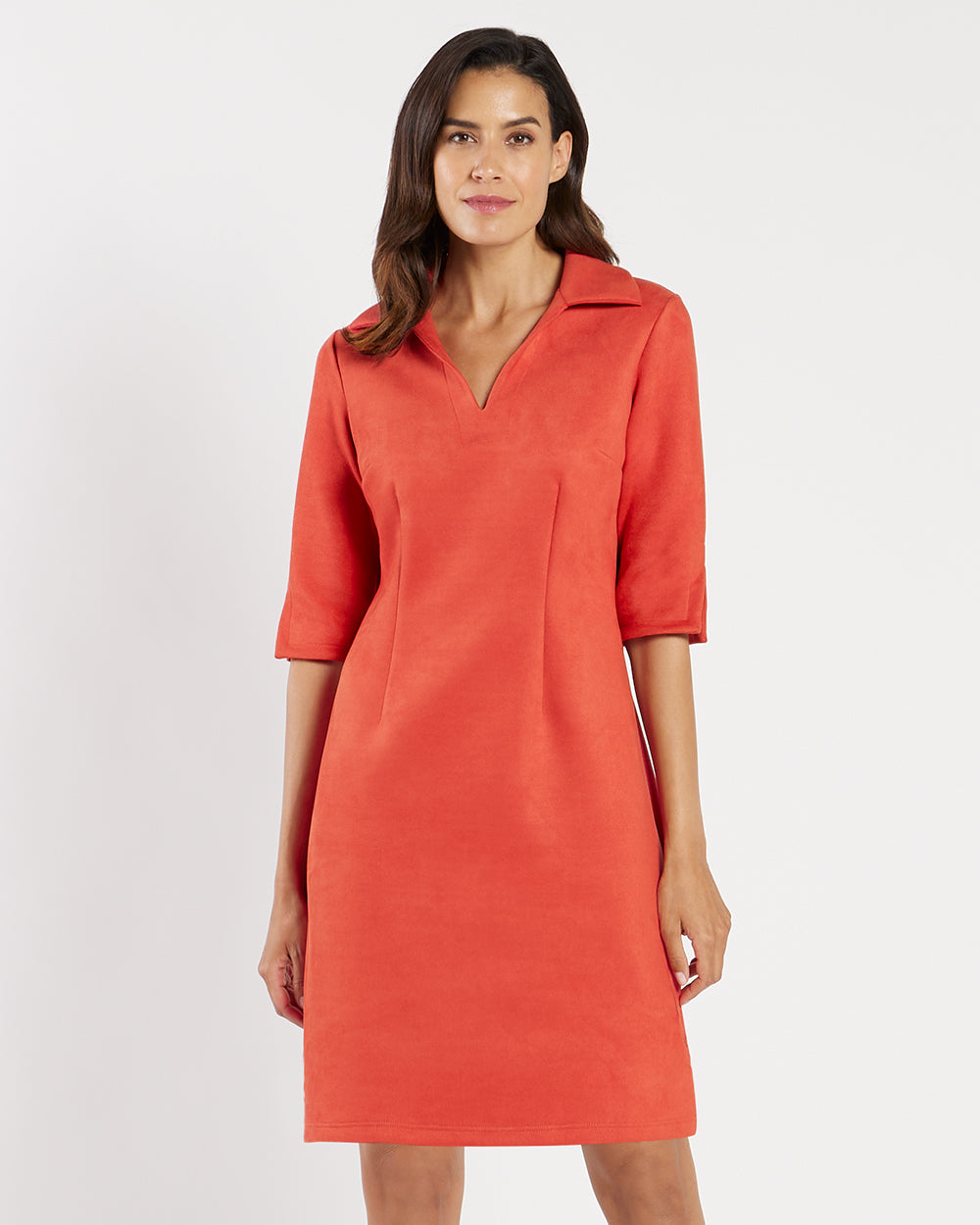 Michelle Dress - Faux Suede