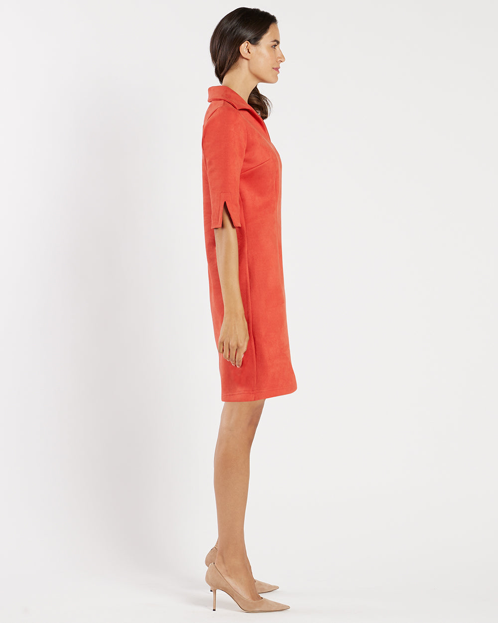 Michelle Dress - Faux Suede