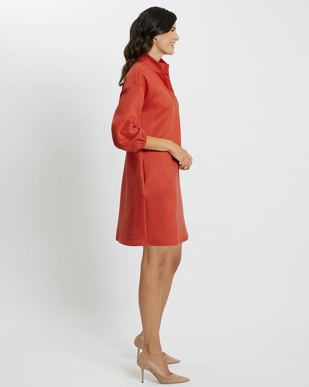 Florence Dress - Faux Suede