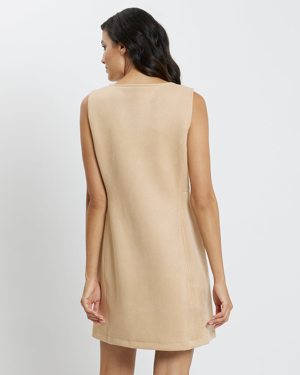 Becky Dress - Faux Suede