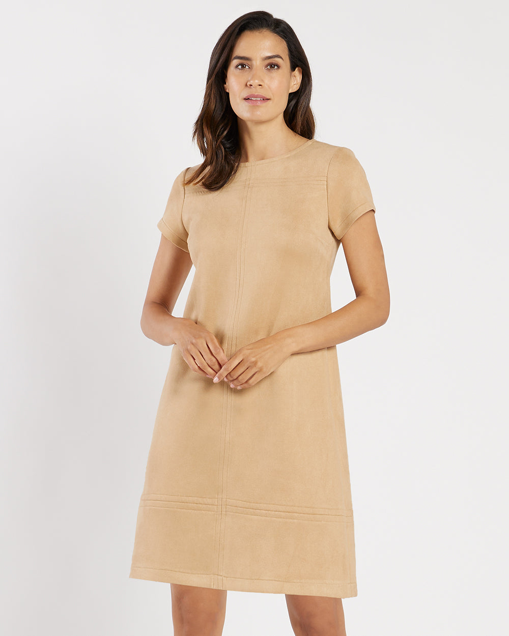 Kayla Dress - Faux Suede