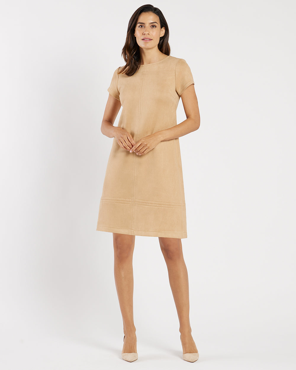 Kayla Dress - Faux Suede