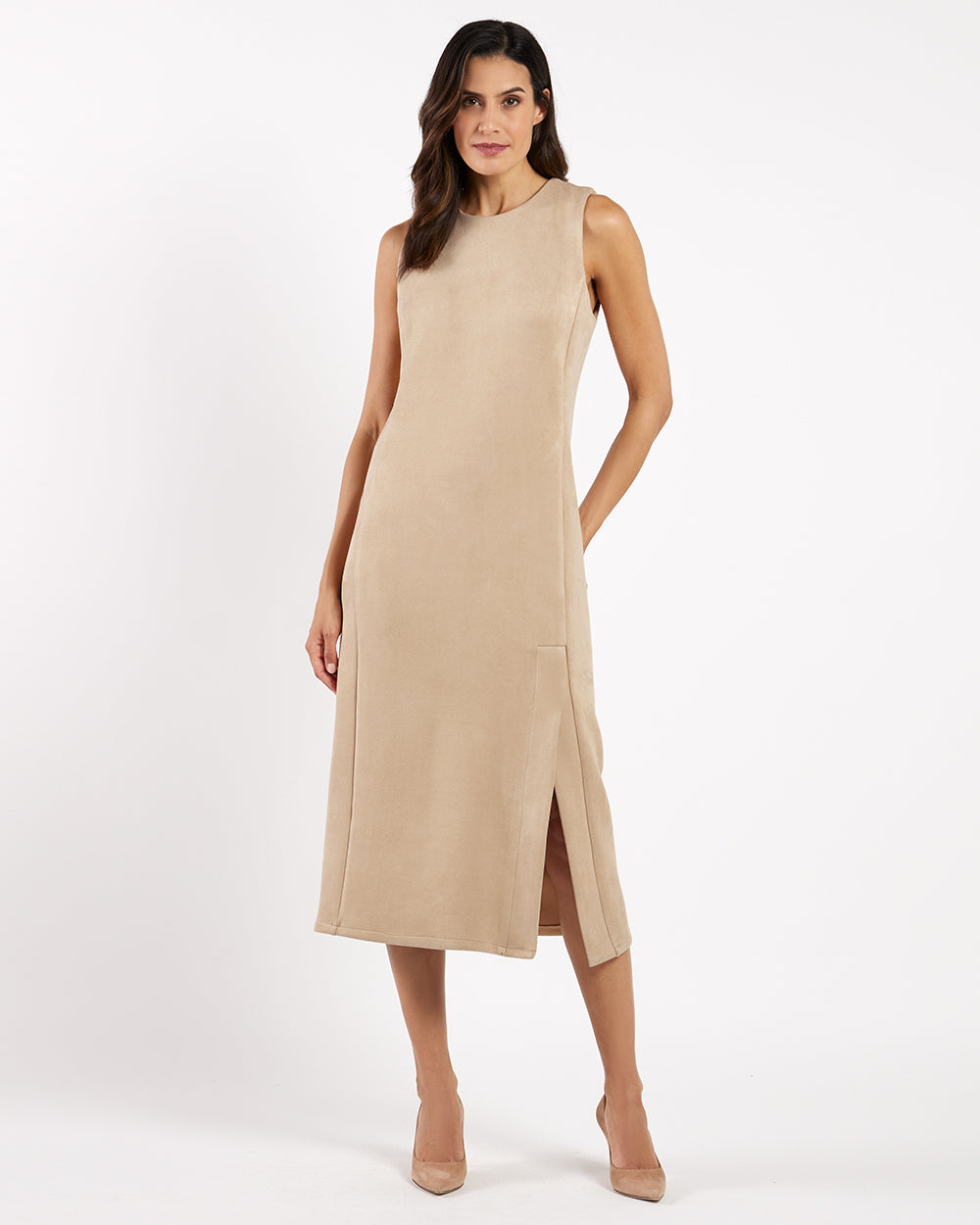 Darcy Dress - Faux Suede