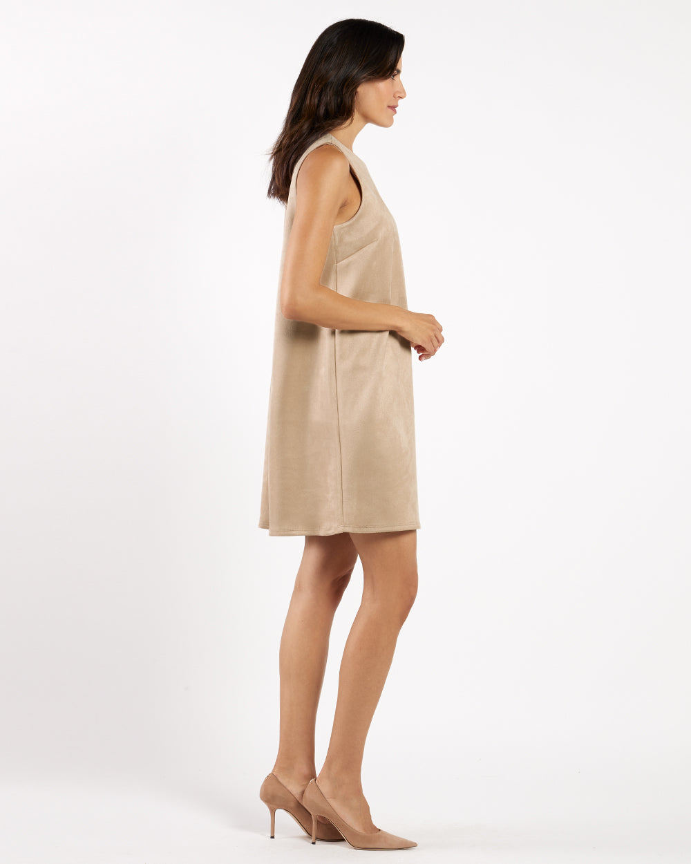 Holly Dress - Faux Suede