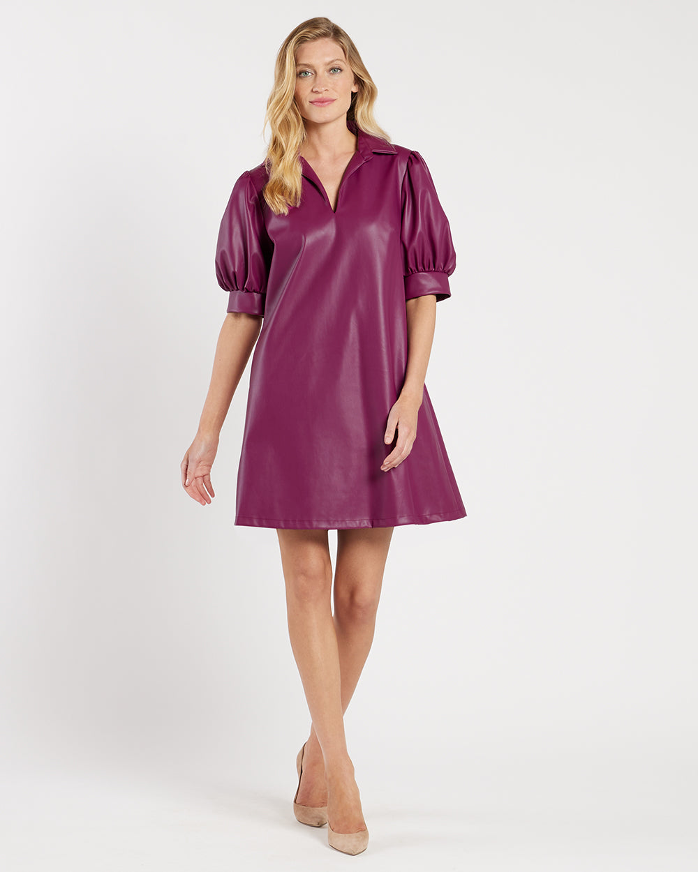 Emerson Dress - Faux Leather