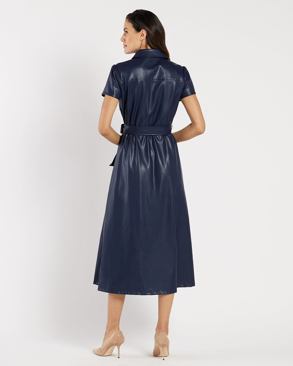 Cecelia Dress - Faux Leather