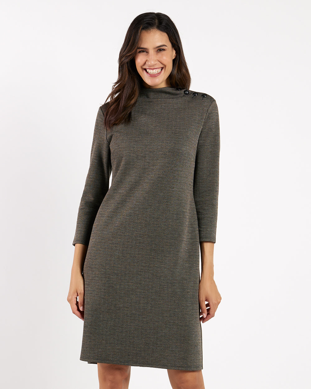 Gertie Dress - Textured Plaid