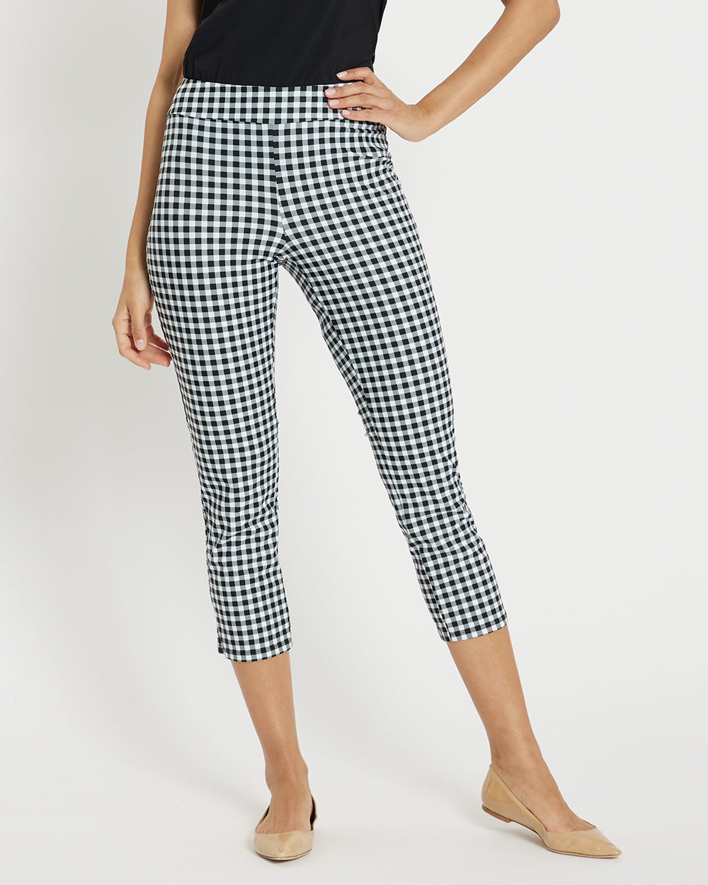Lucia Pant Jude Cloth in Gingham Black| Jude Connally