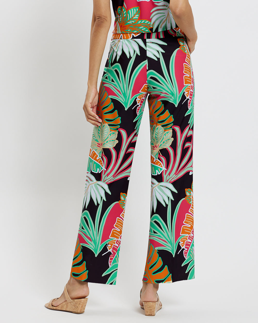 Trixie Pant in Grand Tropical Fronds Cocoa | Jude Connally