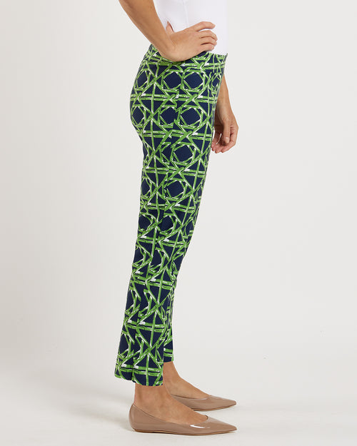 【PORTERNA】Tessie Play Trousers Lucia Pant Jude Cloth in Bamboo Rattan Navy| Jude Connally