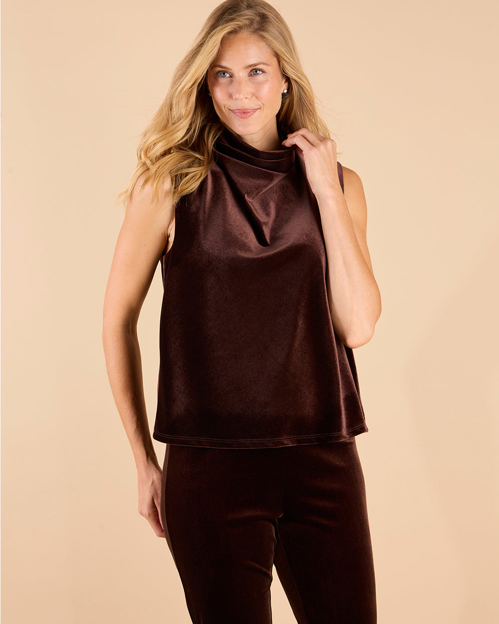 Octavia Top - Stretch Velvet