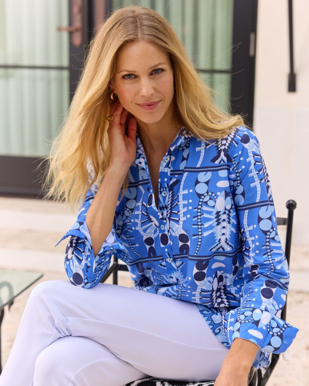 Pru Top - Stretch Poplin